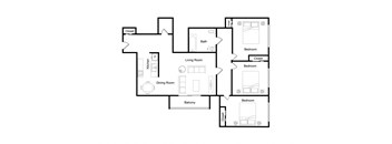 a floor plan of a house