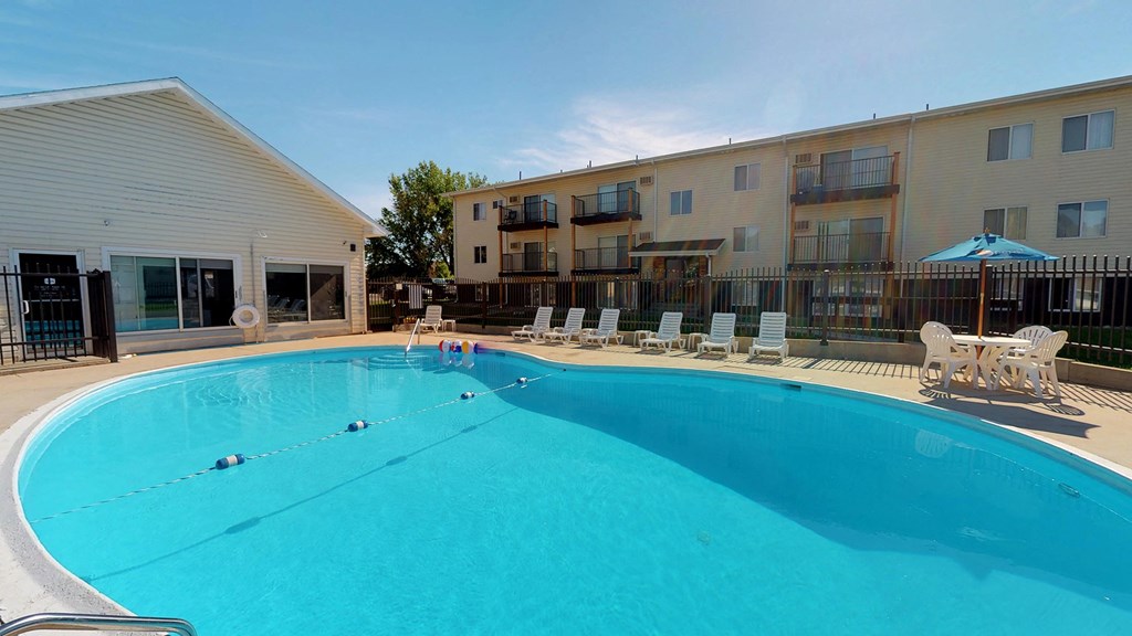 our apartments have a large pool for residents to enjoy