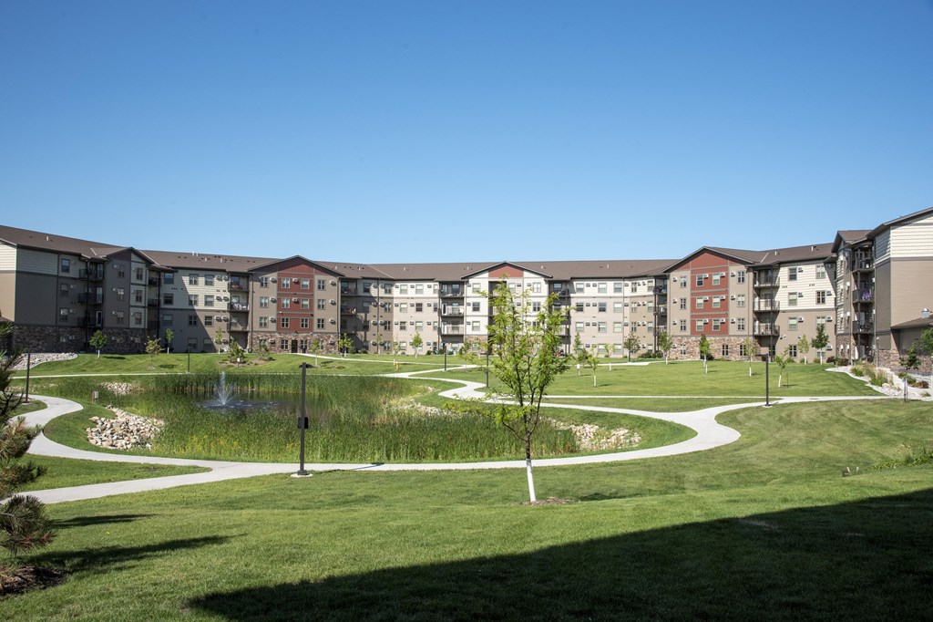 Courtyard with Fountain and Walking Paths