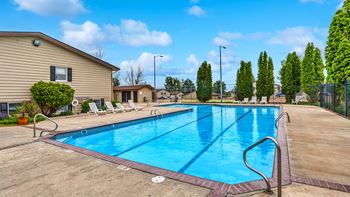 the swimming pool at our apartments