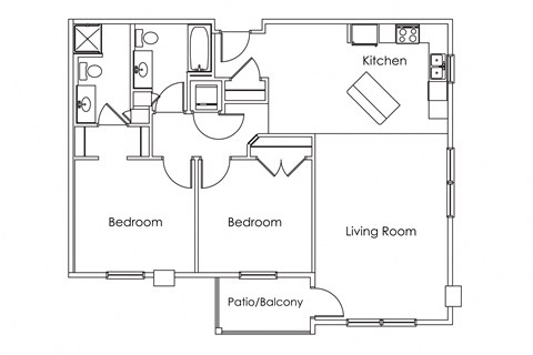 Cypress Court Apartments St Cloud MN 2 Bedroom 2 Bath Apartment