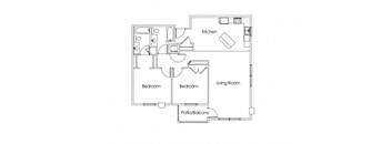 Cypress Court Apartments St Cloud MN 2 Bedroom 2 Bath Apartment