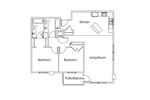 Cypress Court Apartments St Cloud MN 2 Bedroom 2 Bath Apartment