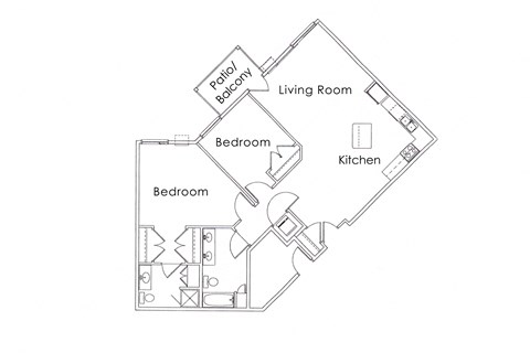 Cypress Court Apartments St Cloud MN 2 Bedroom 2 Bath Apartment