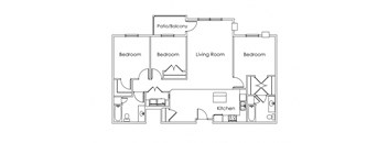Cypress Court Apartments St Cloud MN 3 Bedroom 2 Bath Apartment