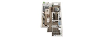 1 Bedroom, 1 Bath 828 Sq Ft - Railway Flats, Loveland, CO