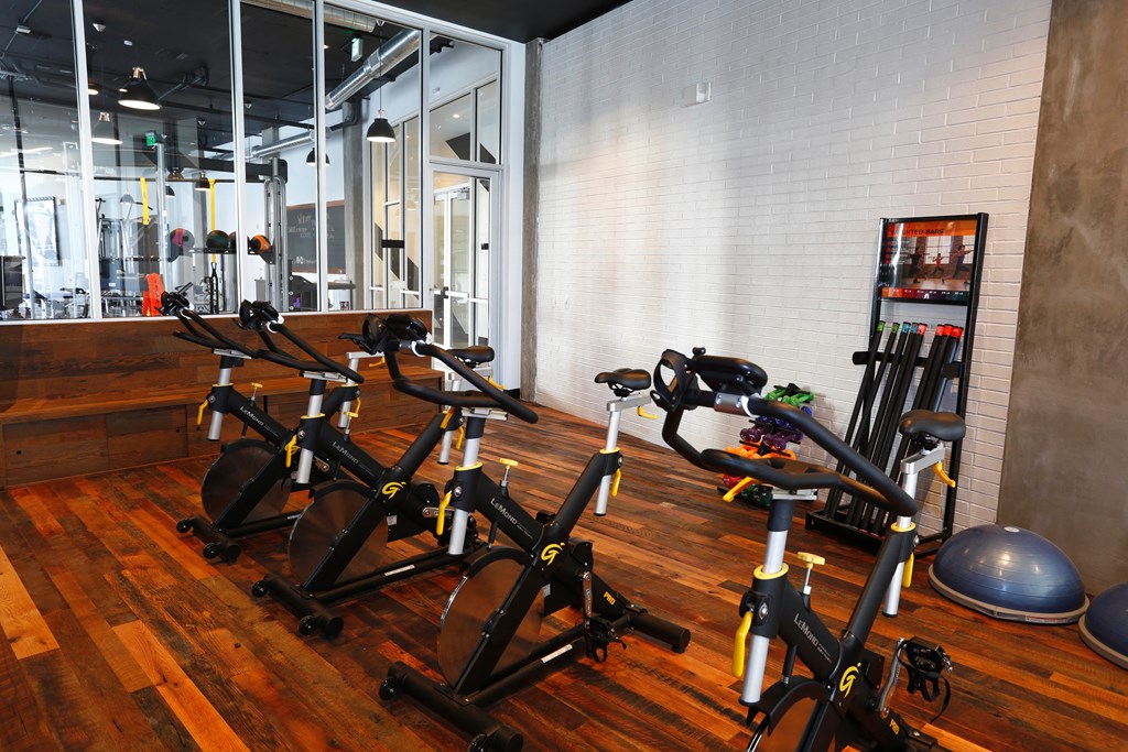 Yoga Studio and Stationary Bikes