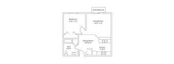 Evergreen Apartments Isanti MN 1 Bedroom 1 Bath Apartment