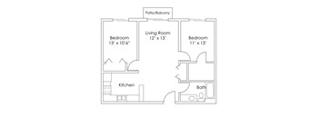 Evergreen Apartments Isanti MN 2 Bedroom 1 Bath Apartment