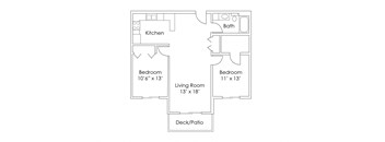 Evergreen Apartments Isanti MN 2 Bedroom 1 Bath Apartment
