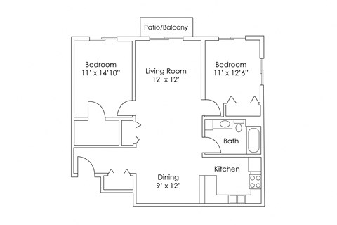 Evergreen Apartments Isanti MN 2 Bedroom 1 Bath Apartment