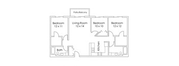 Evergreen Apartments Isanti MN 3 Bedroom 2 Bath Apartment