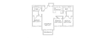 Evergreen Apartments Isanti MN 3 Bedroom 2 Bath Apartment