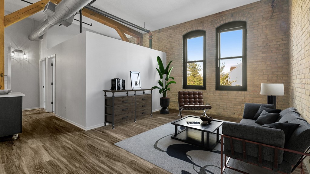 large kitchen in townhouse in minneapolis