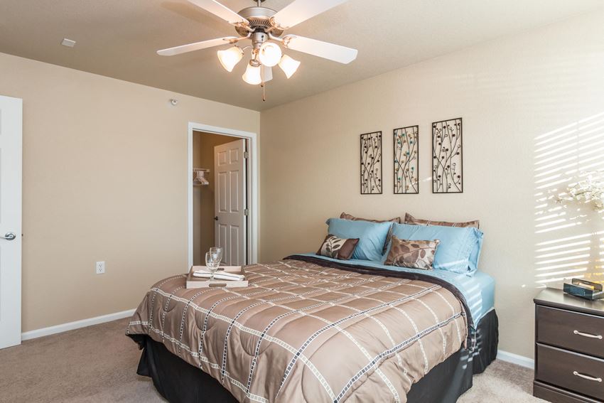 Bedroom complete with large closets and more space to decorate. Closets opposite the large window in the bedroom. - Photo Gallery