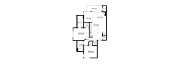 a floor plan of a home with two bedrooms and two bathrooms