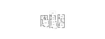 three floor plan of a house with a garage