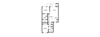 bedroom floor plan | the milano | apartment homes for rent in milwaukee, wi
