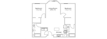 Grand Forks ND Two Bedroom Apartment