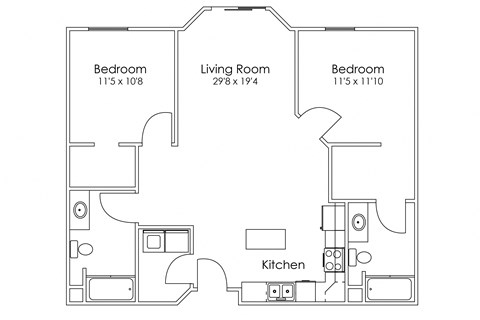Grand Forks ND Two Bedroom Apartment