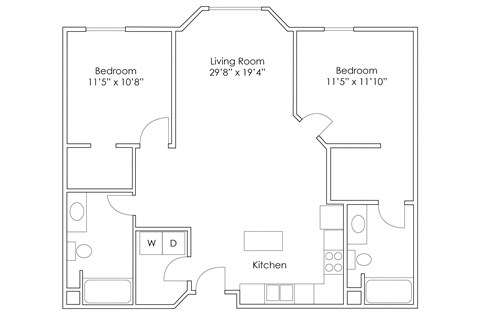 Grand Forks ND Two Bedroom Apartment