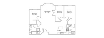Grand Forks ND Three Bedroom Apartment