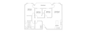 Grand Forks ND Three Bedroom Apartment