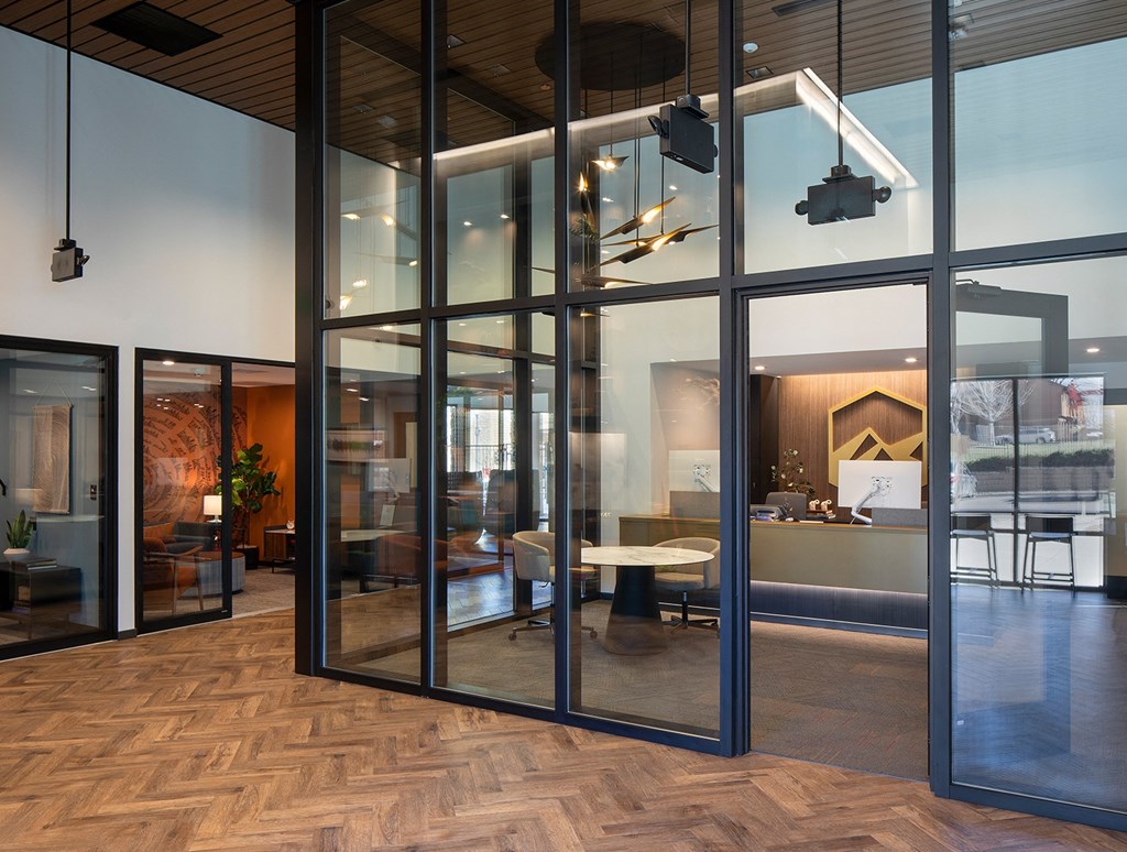 a view of the office from the lobby