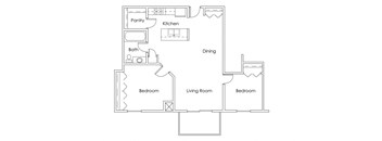 Monticello Village MN 2 Bedroom 1 Bath Apartment