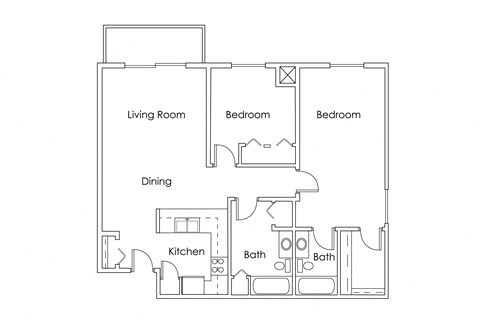 Monticello Village MN 2 Bedroom 2 Bath Apartment