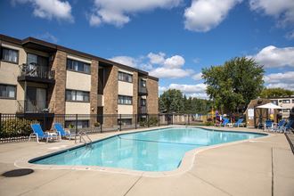 the swimming pool at our apartments