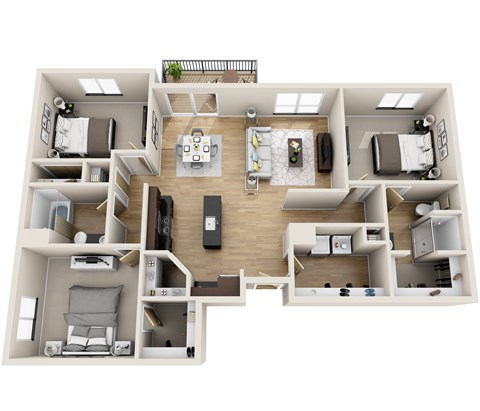 3103 E Calgary Studio-3 Beds Apartment for Rent - Photo Gallery 15