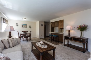 Open Living and Dining Room with Table, Couches - Photo Gallery 4