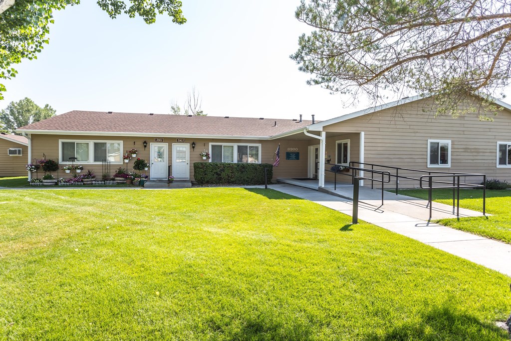 Exterior Olympic Village Apartments Building Entrance