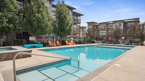 our apartments have a resort style pool and community amenities
