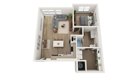 1 Bedroom, 1 Bath 838 Sq Ft - Railway Flats, Loveland, CO