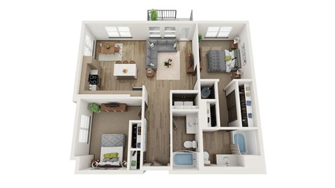 2 Bedroom, 2 Bath 1,166 Sq Ft - Railway Flats, Loveland, CO