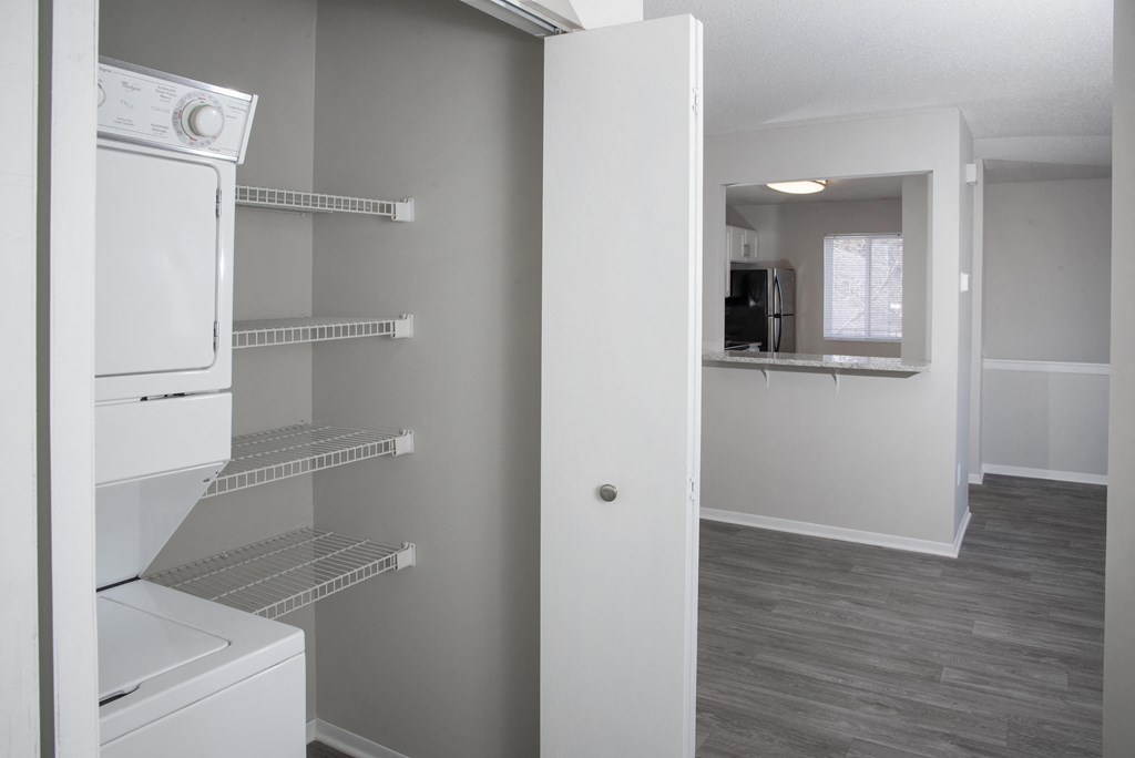 In Unit Washer Dryer with Shelving