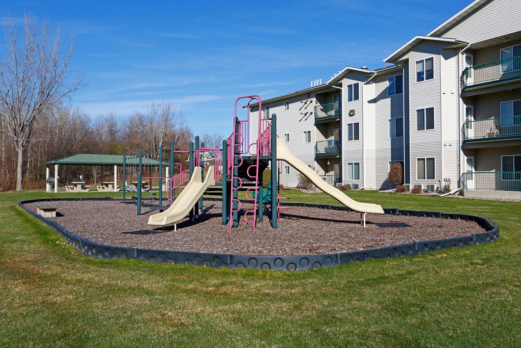 Outdoor playground next to the outdoor picnic area.