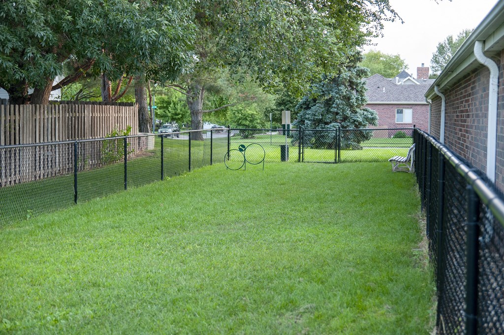 Gated Dog Park with Dog Hoops at The Donovan Apartment Homes, Lincoln, NE