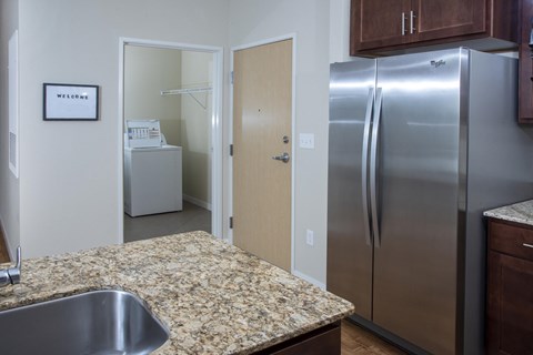 In Unit Washer Dryer in Room Next to Kitchen