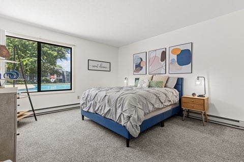 Spacious Bedroom at The Bosk Apartment Homes, Woodbury, MN, 55125