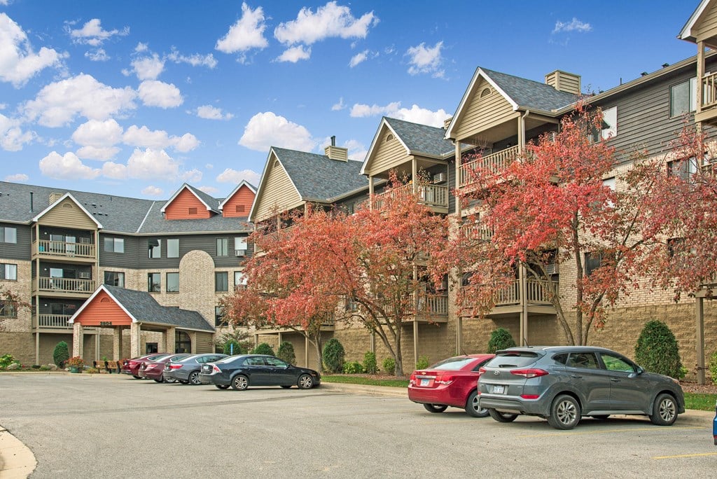 Assigned Parking Spaces with Cars