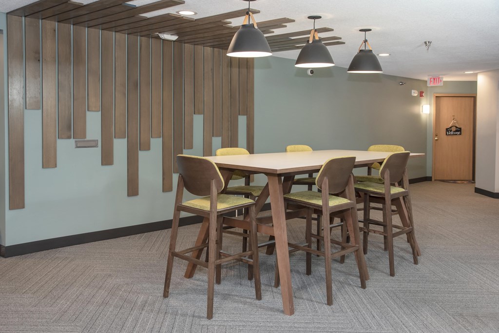 Tall table in Gathering Space