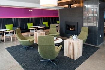 Community room fireplace - Photo Gallery 11