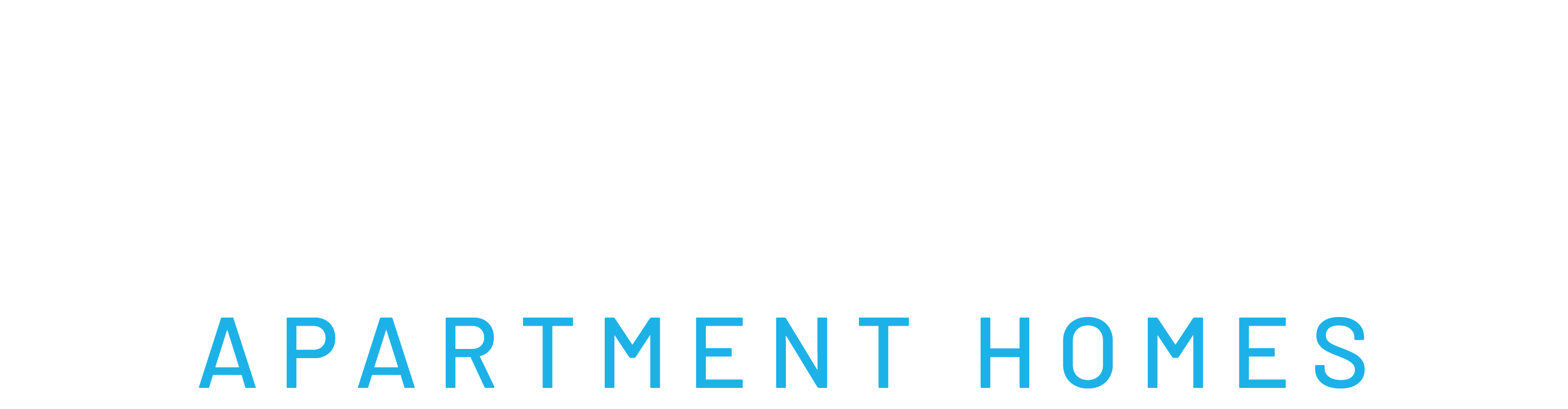 A black and white sign that says "Deer Ridge Apartment Homes".