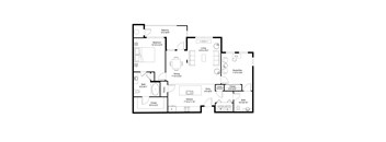 bedroom floor plan an in 2 bed 2 bath