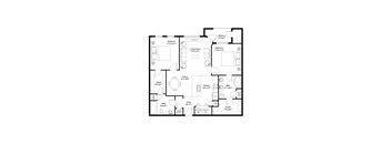 floor plan of 55 north luxury apartments to rent in the north end of boston