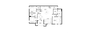 bedroom floor plan an in 2d
