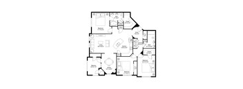 bedroom floor plan | luxury apartments in towson md | the southerly